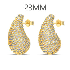 Chunky WaterDrop Hoops