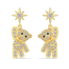 Twinkling Teddy Earrings