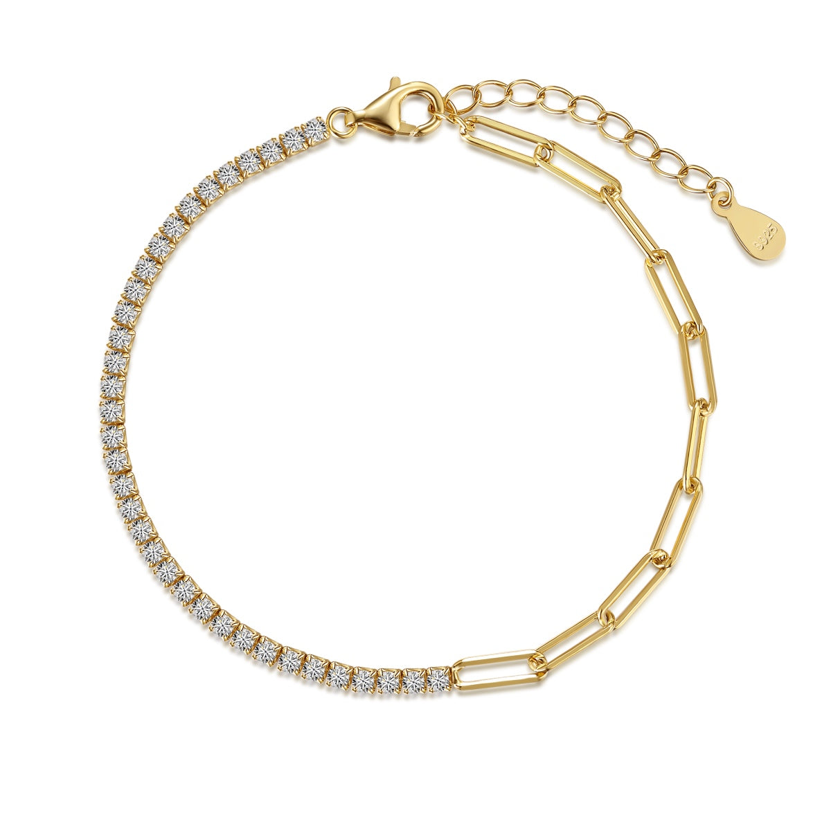 Tennis Paperclip Bracelet