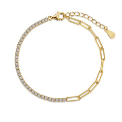 Tennis Paperclip Bracelet