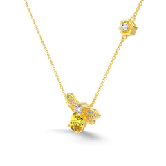 Crystal Bee Necklace