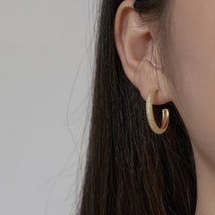 Multi Row Crystal Hoops