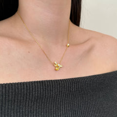 Crystal Bee Necklace