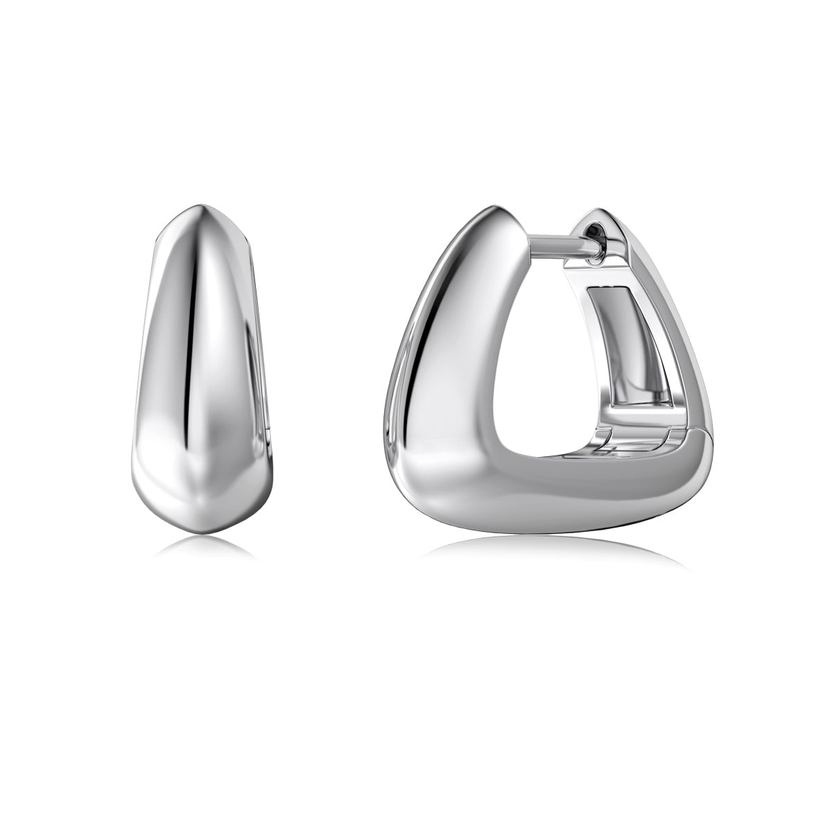 Squared Hoop Earrings