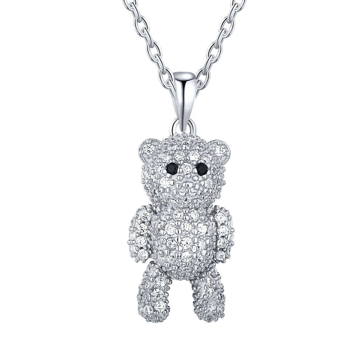 Sparkly Teddy Bear Pendant