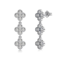 Triple Clover Earrings