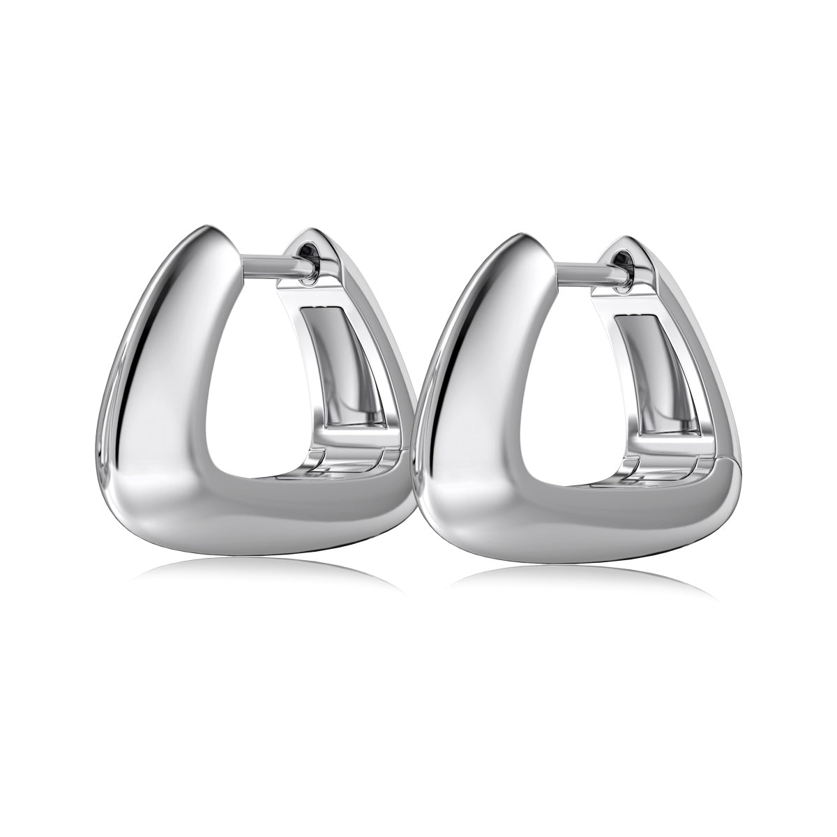 Squared Hoop Earrings