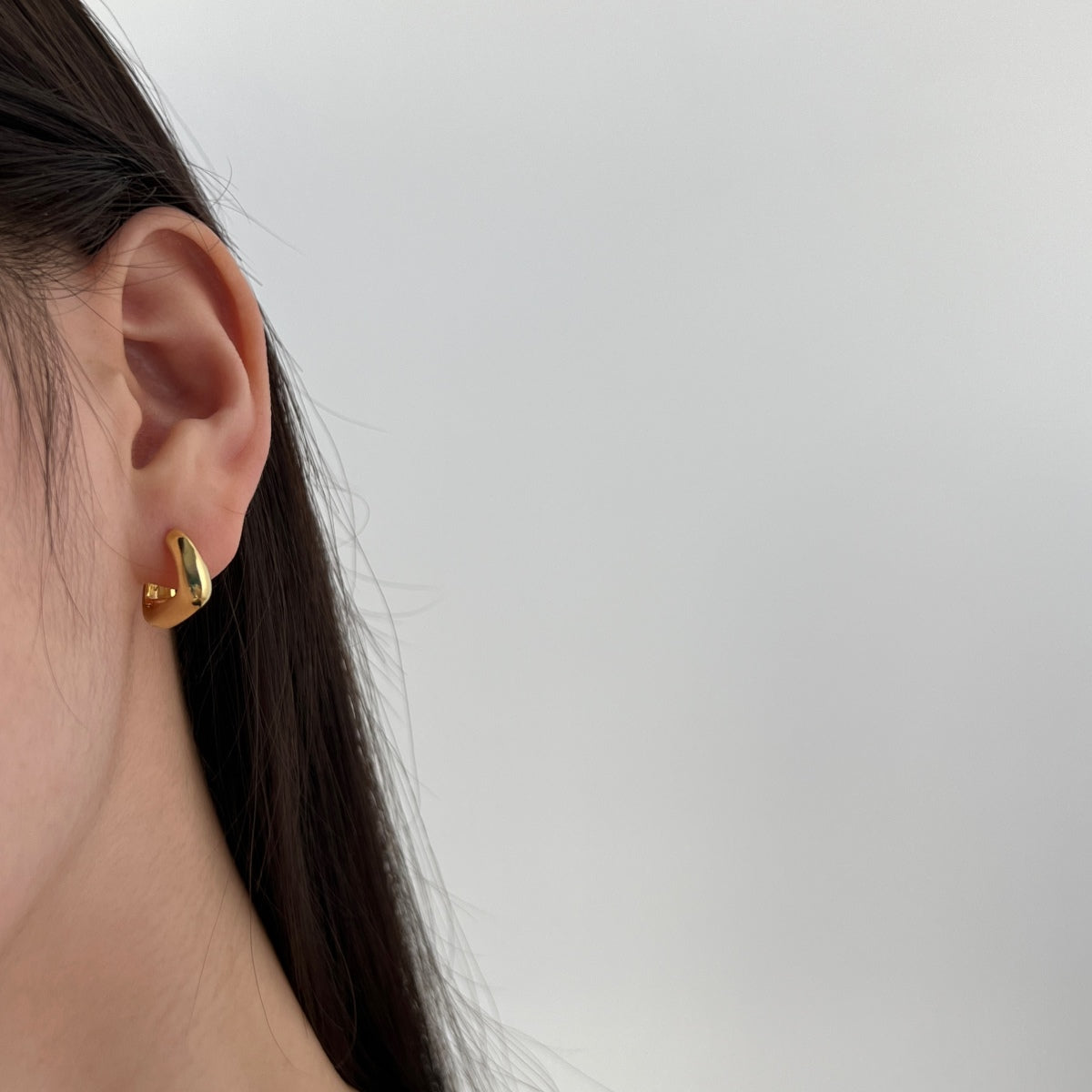 Squared Hoop Earrings