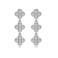 Triple Clover Earrings