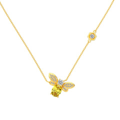 Crystal Bee Necklace