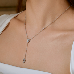 Teardrop Y Necklace