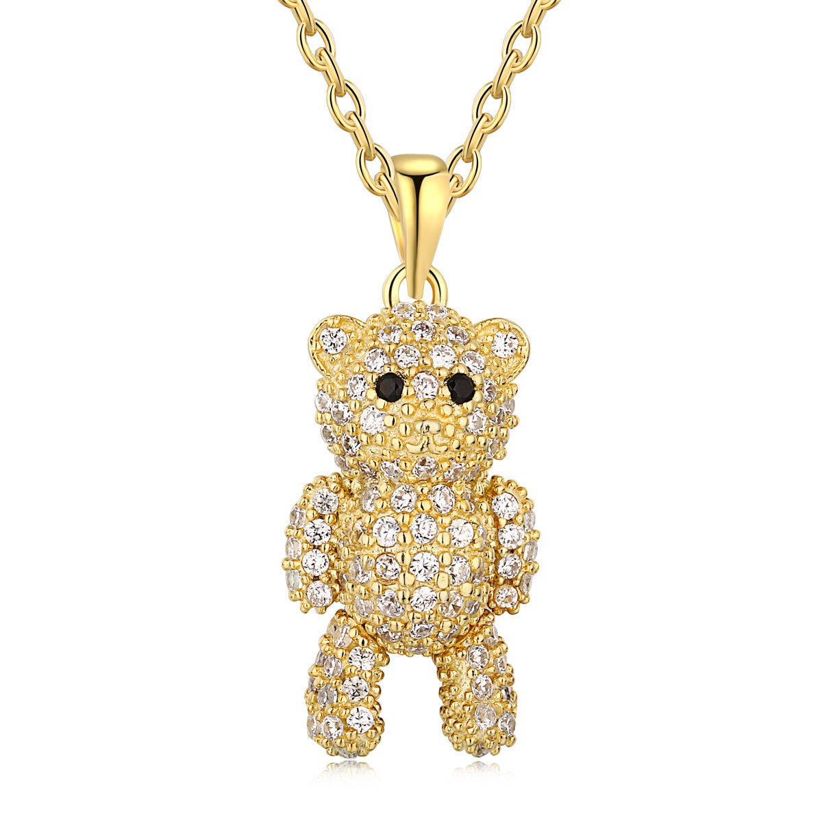 Sparkly Teddy Bear Pendant