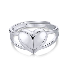 Double band Heart Ring