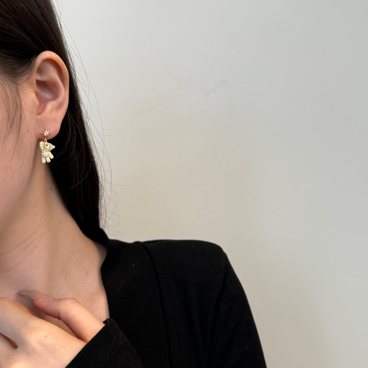 Twinkling Teddy Earrings