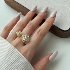 Double Clover Ring