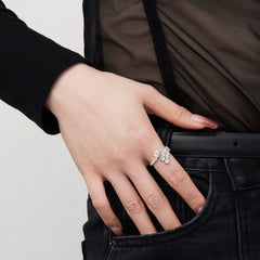 Crossover Twist Ring